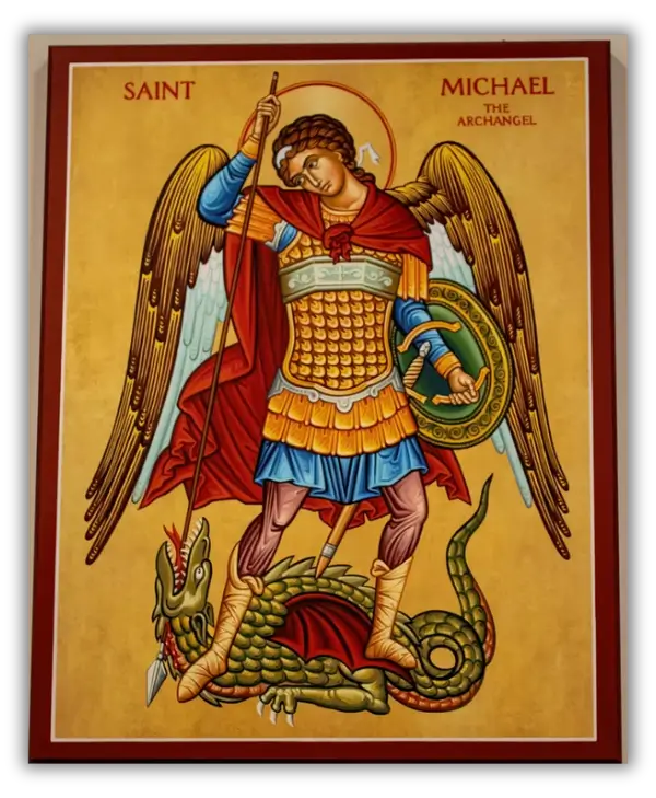 Imagem de São Miguel Arcanjo com o Colar